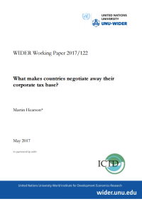 WIDER working paper front cover