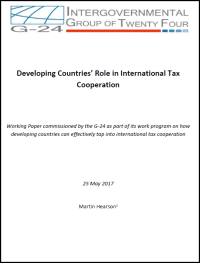 Developing Countries' Role in International Tax Cooperation